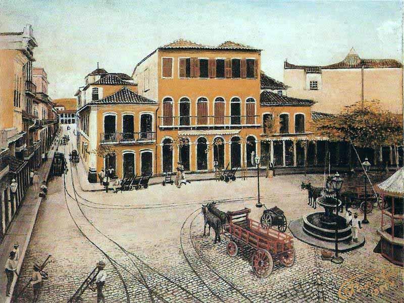 Jan Preisler View of Saude Square oil painting picture